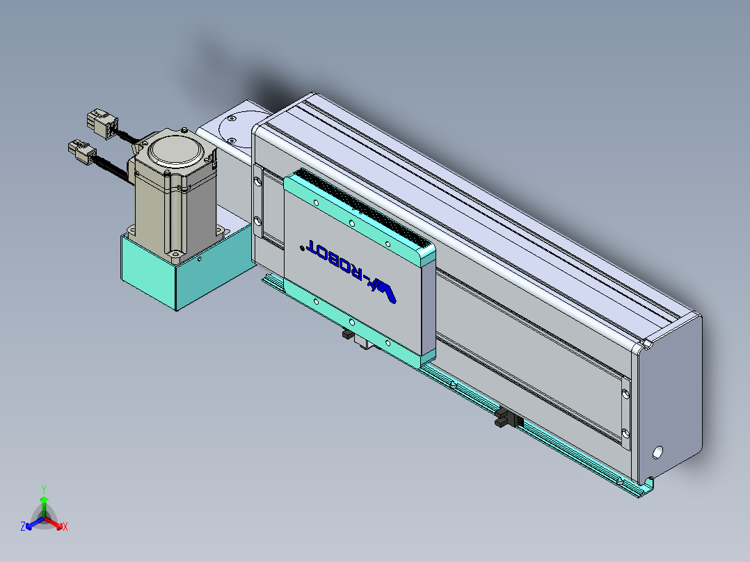 威洛博VBC同步带传动一无尘环境VBC14-L45-S150-BLU-ZP40-C3主视图