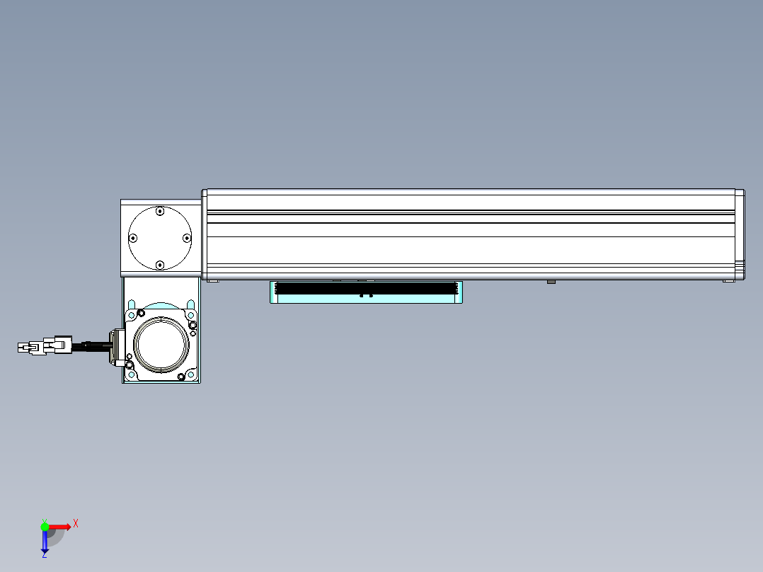 威洛博VBC同步带传动一无尘环境VBC14-L45-S150-BLU-ZP40-C3俯视图