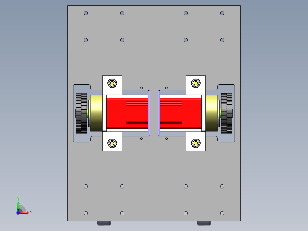 AGV机器人底盘前视图