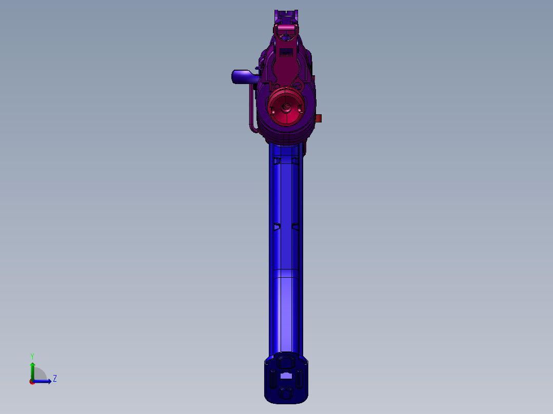 手枪左轮冲锋枪老式狙击步枪设计3D图纸ak-74u-2 2 STP SW UG X_T左视图