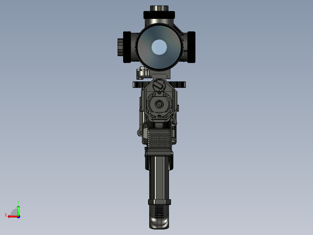 手枪左轮冲锋枪老式狙击步枪设计3D图纸perun-bs1 STP后视图