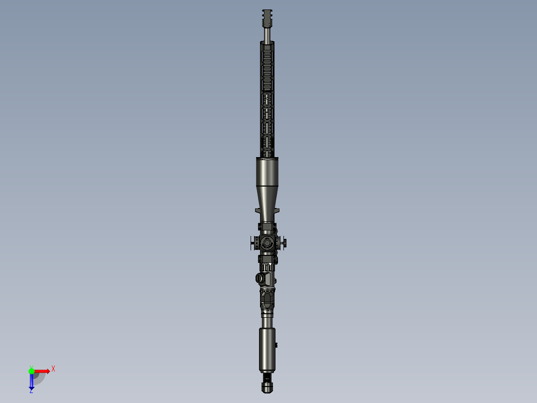 手枪左轮冲锋枪老式狙击步枪设计3D图纸perun-bs1 STP俯视图