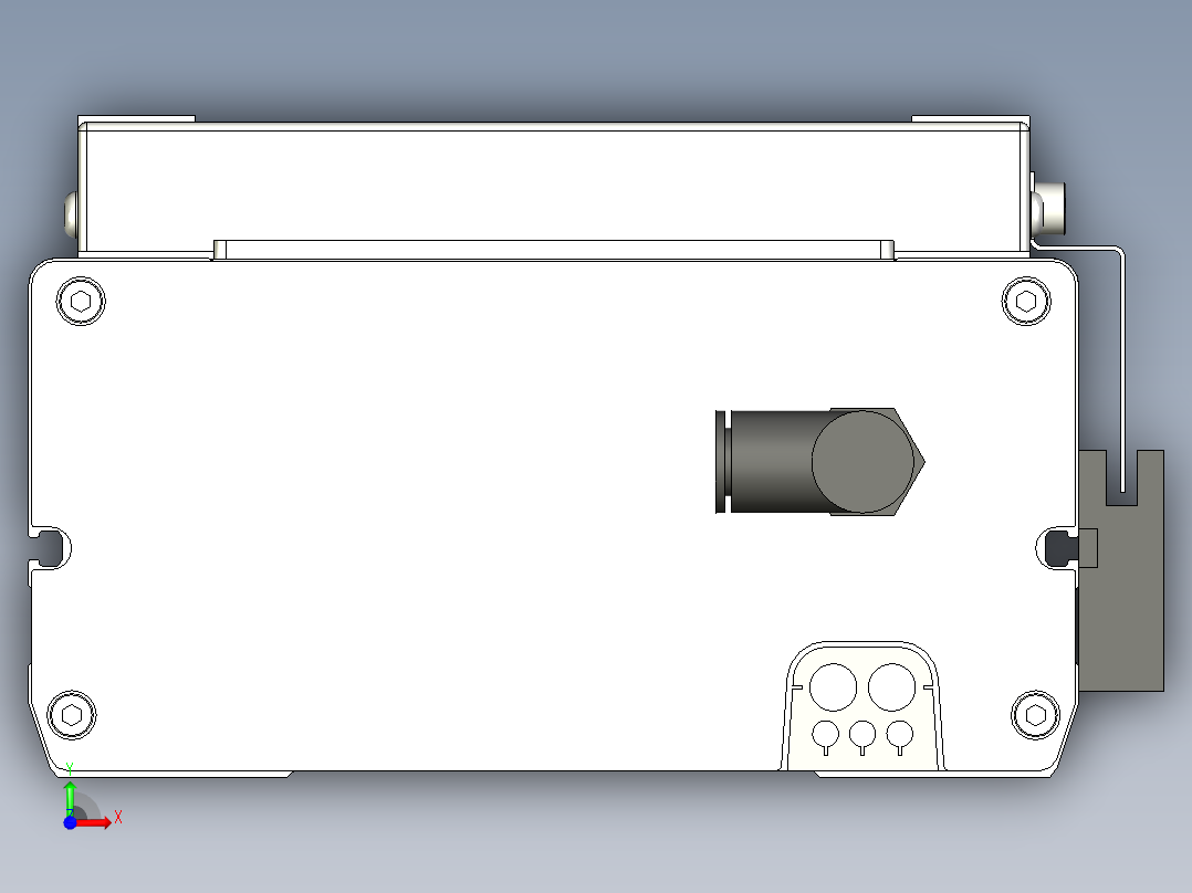 Toyo东佑达直线模组-ECH17-100-M-400W+煞車前视图