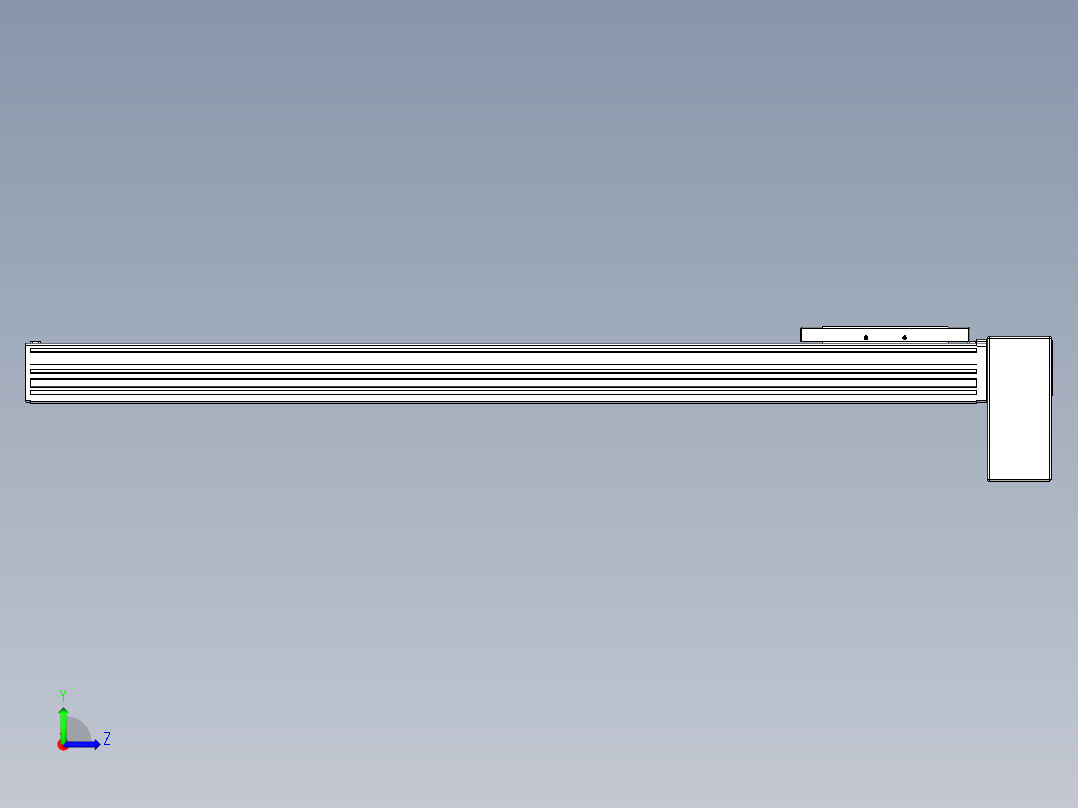 同步带全封闭直线模组TPA-HCB-120D-90-L750-LP-C-P40-N3左视图