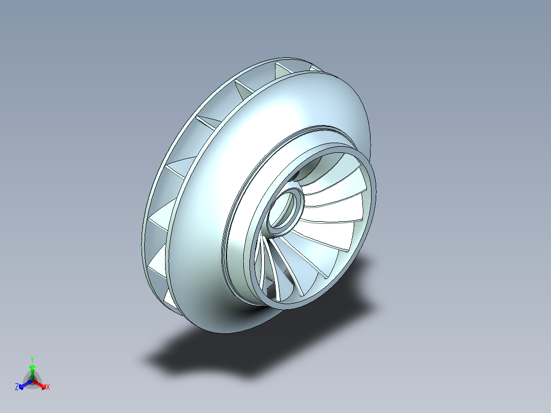 弗朗西斯涡轮机主视图