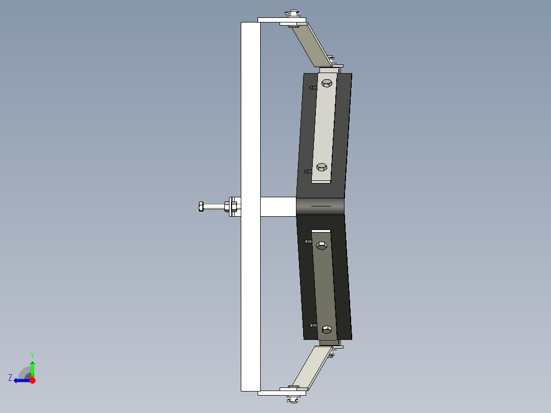 TD75型带式输送机空段清扫器 TD1E0右视图