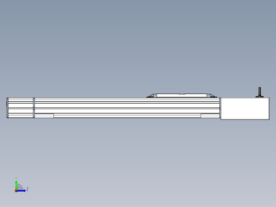 Toyo东佑达直线模组-M65-S-X52-350-L-M20-C4左视图