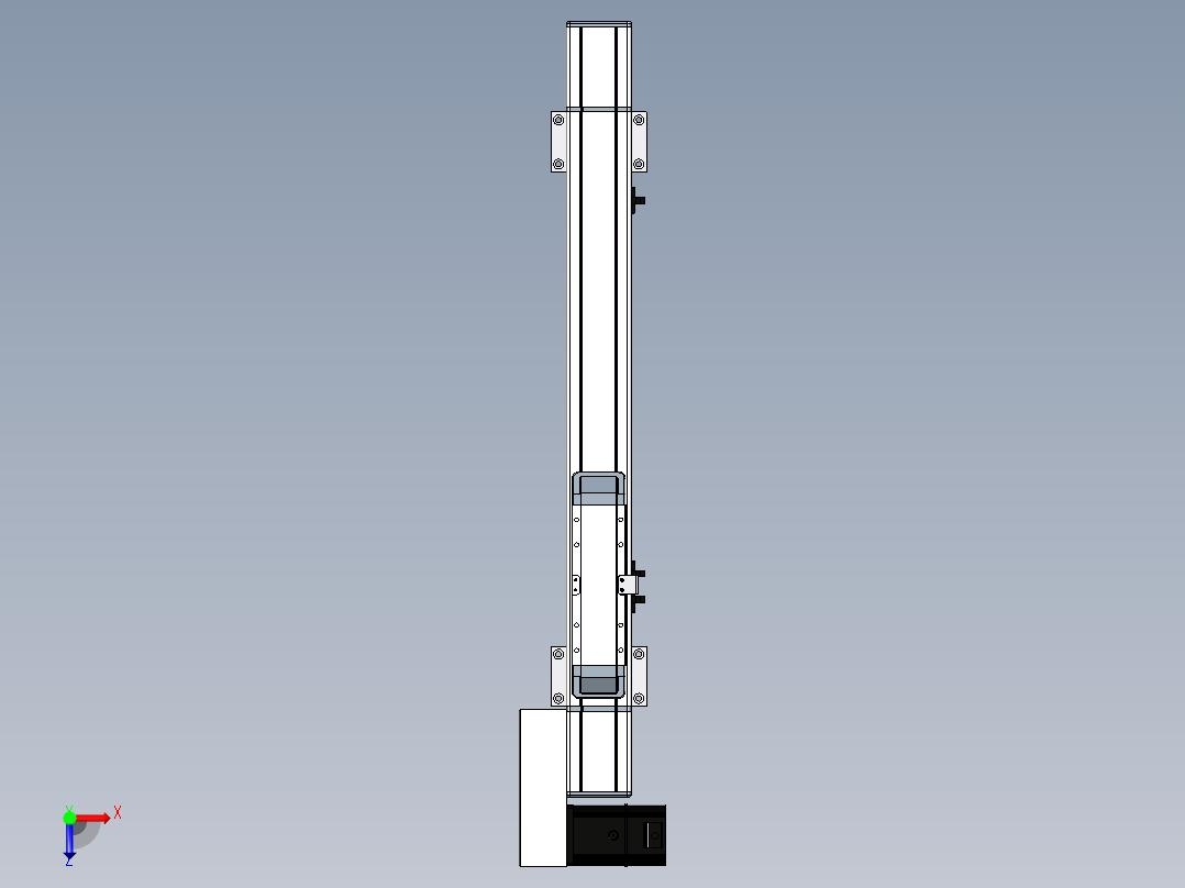 Toyo东佑达直线模组-M65-S-X52-350-L-M20-C4俯视图