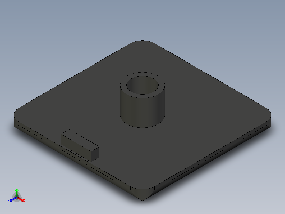 型材-BR 45X45 COVER CAP KJN502674正等轴测图