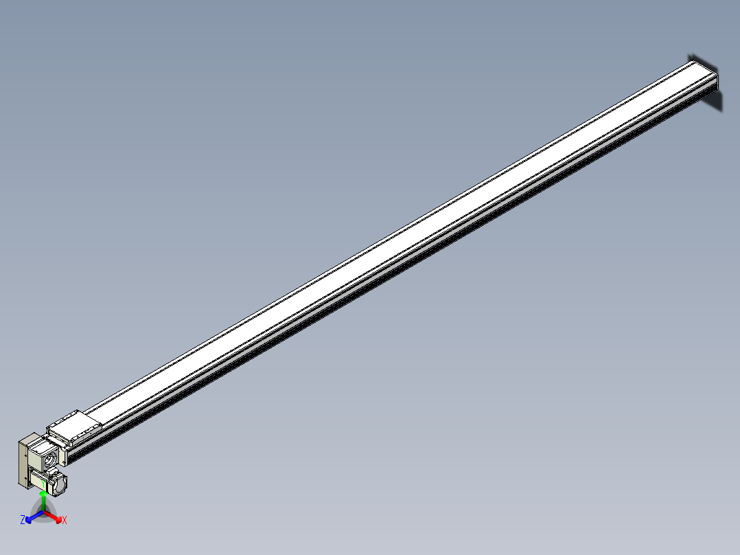同步带全封闭直线模组TPA-HCB-105D-90-L2450-LP-C-P20-N3正等轴测图