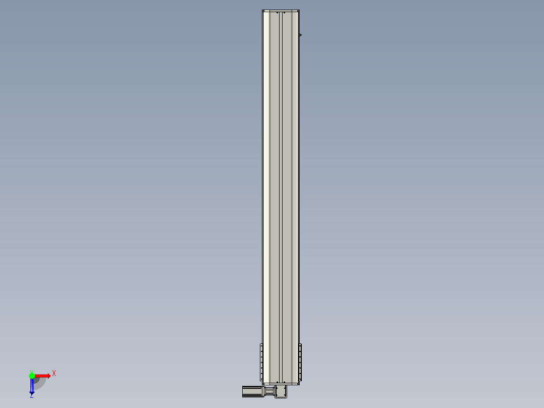 东锦同步带传动-直线滑台模组DH270B-C-L150-S2300-BL-P750W-C3俯视图