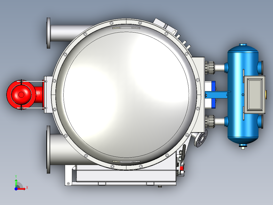 集尘器过滤器前视图