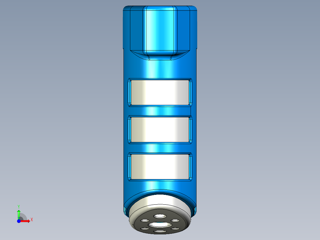玩具喷水枪图纸前视图