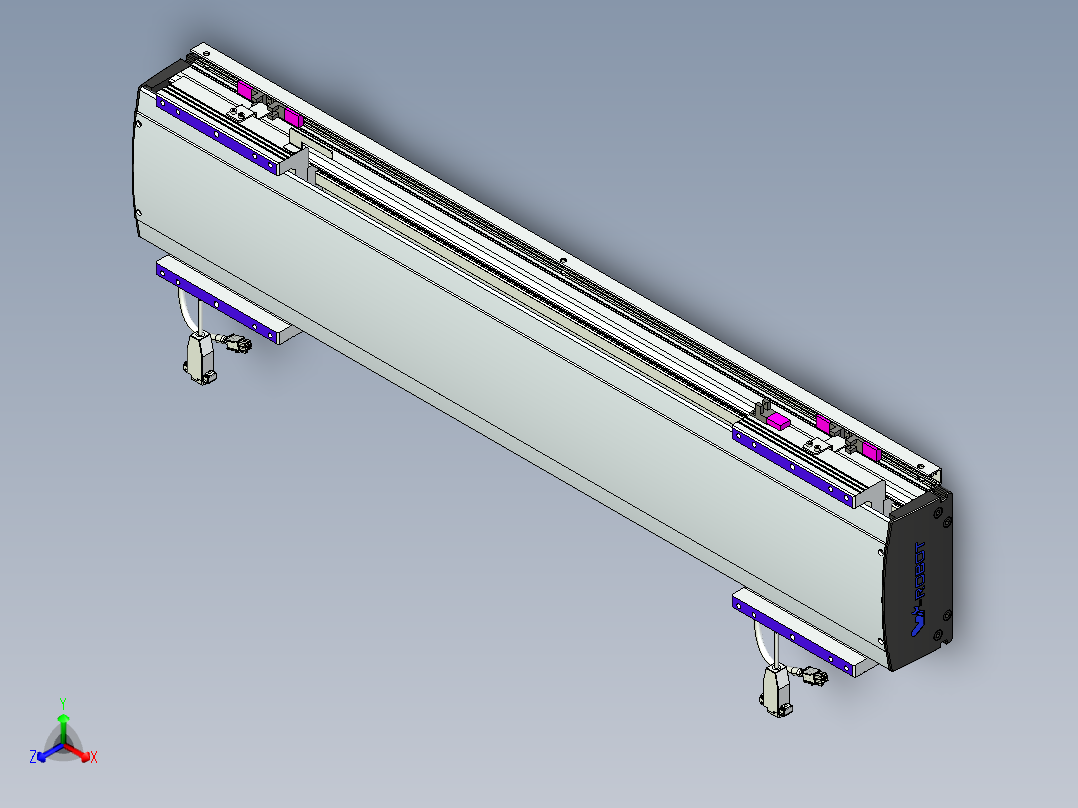 威洛博VL系列直线电机模组-2VL17E2-S550正等轴测图
