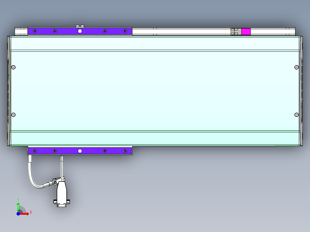 威洛博VL系列直线电机模组-VL22H3-S300前视图