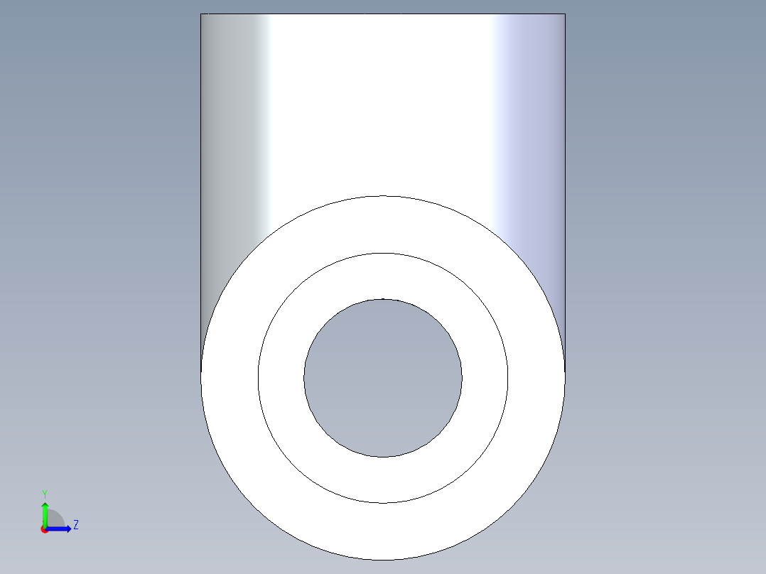 聚氯乙烯配件03-Sch80_Tee_SxSxFPT_802-005_0.5in左视图