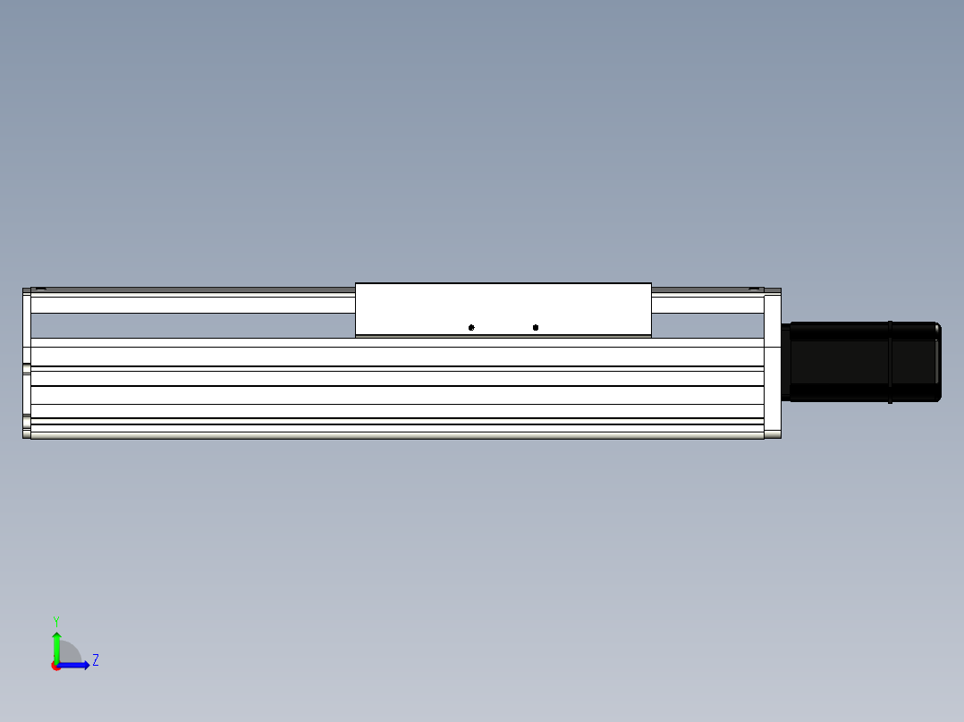 Toyo东佑达直线模组-ETH22-200-BC-400W左视图