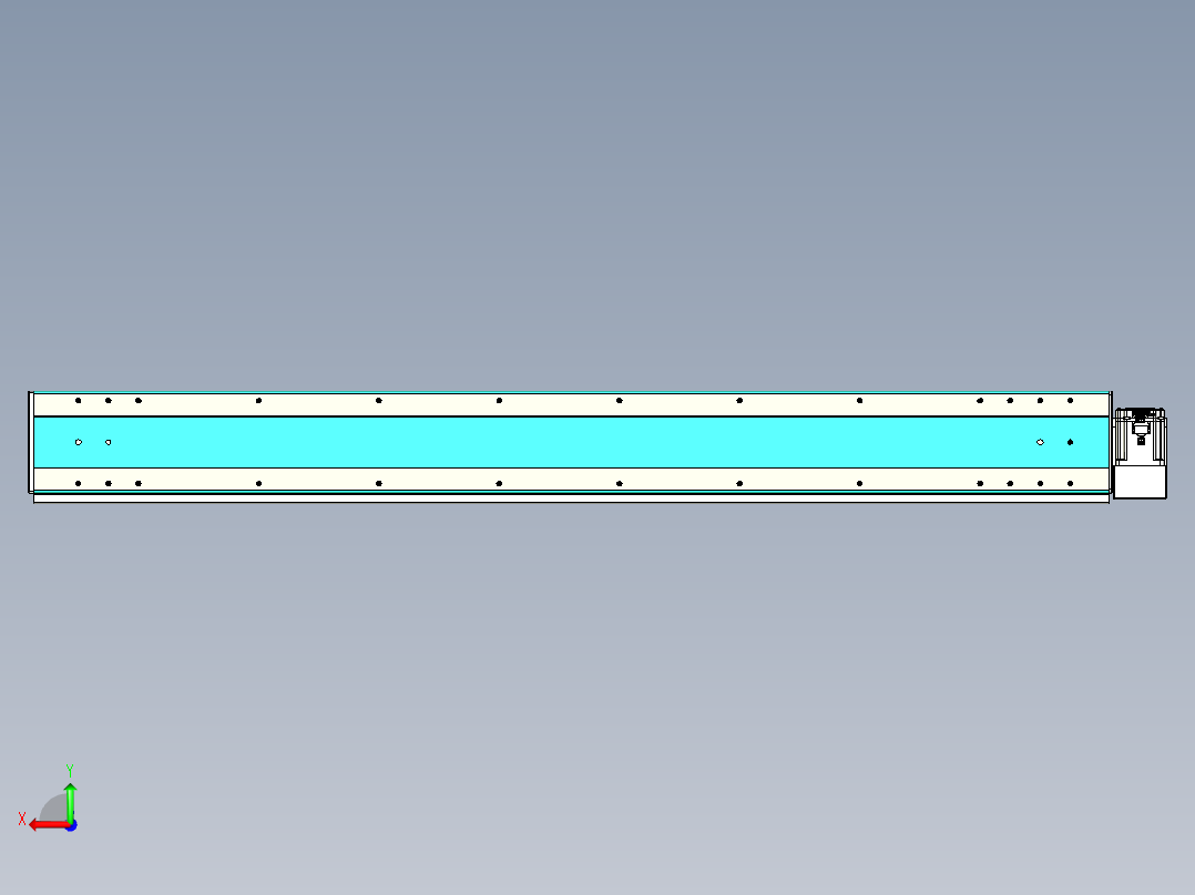 威洛博VBC同步带传动一无尘环境VBC17-L45-S1500-BLD-ZP75-C3后视图
