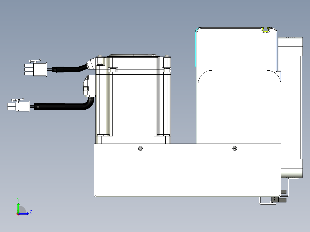 威洛博VBC同步带传动一无尘环境VBC17-L45-S1500-BLD-ZP75-C3左视图