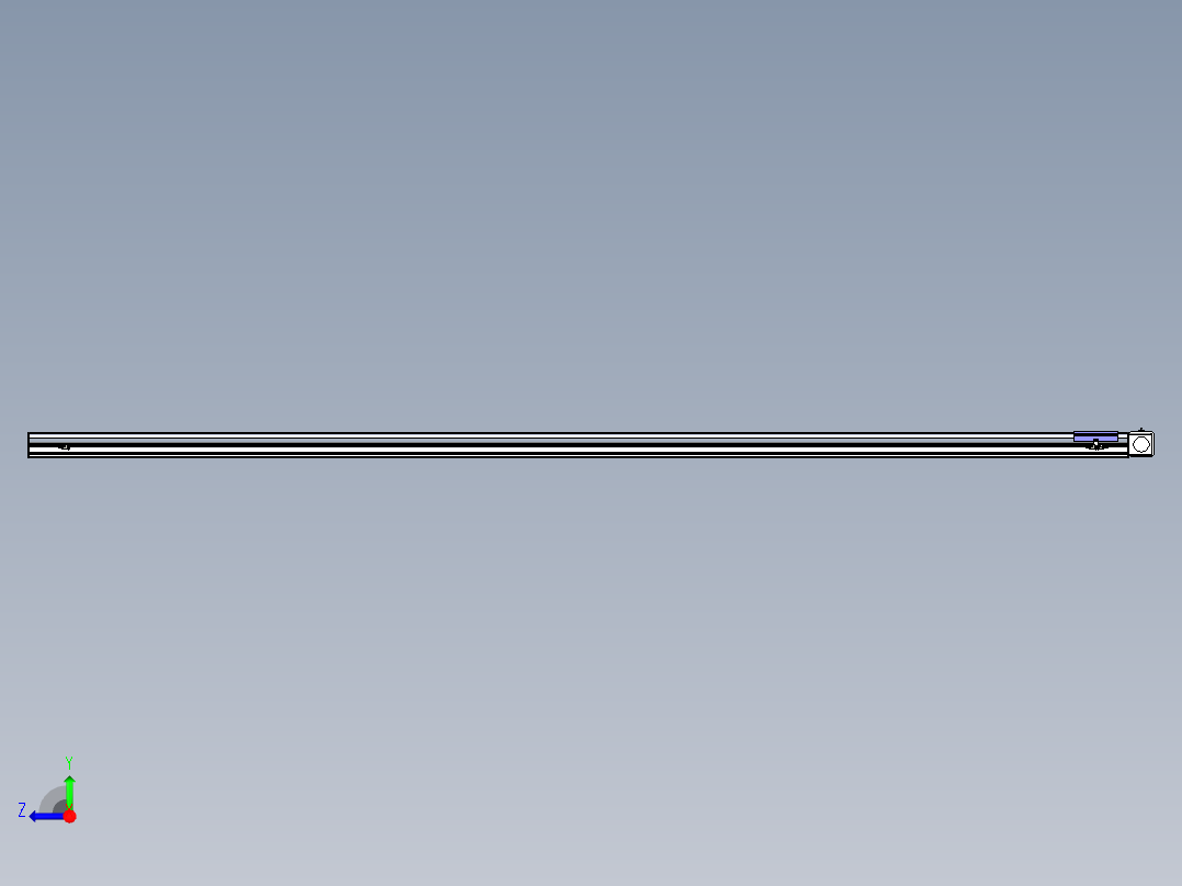 同步带滑台-半封闭B17-L100-S3700-L-P75-D3-N3右视图