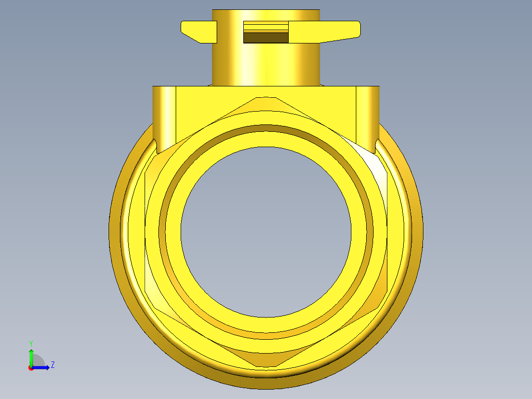 管道手动球阀-水管开关阀-手动阀门395_07_E_1_body左视图