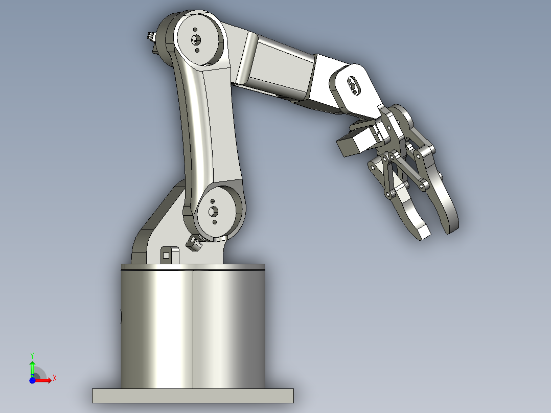 六自由度高精度机械臂机械手前视图