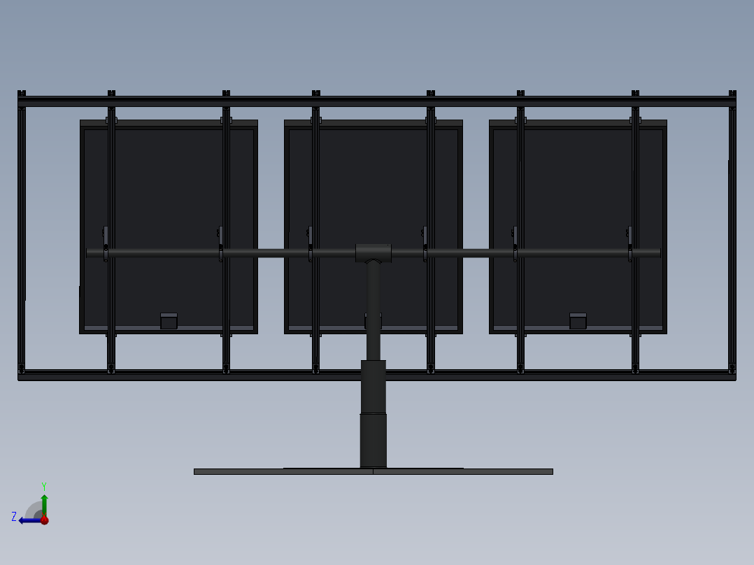 太阳能设计模型右视图