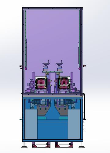 双牵引水平打孔机（sw18可编辑+bom+工程图）