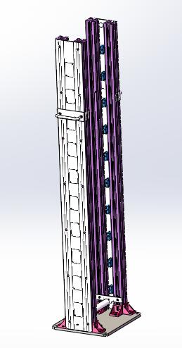 双牵引水平打孔机（sw18可编辑+bom+工程图）