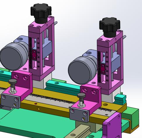 双牵引水平打孔机（sw18可编辑+bom+工程图）