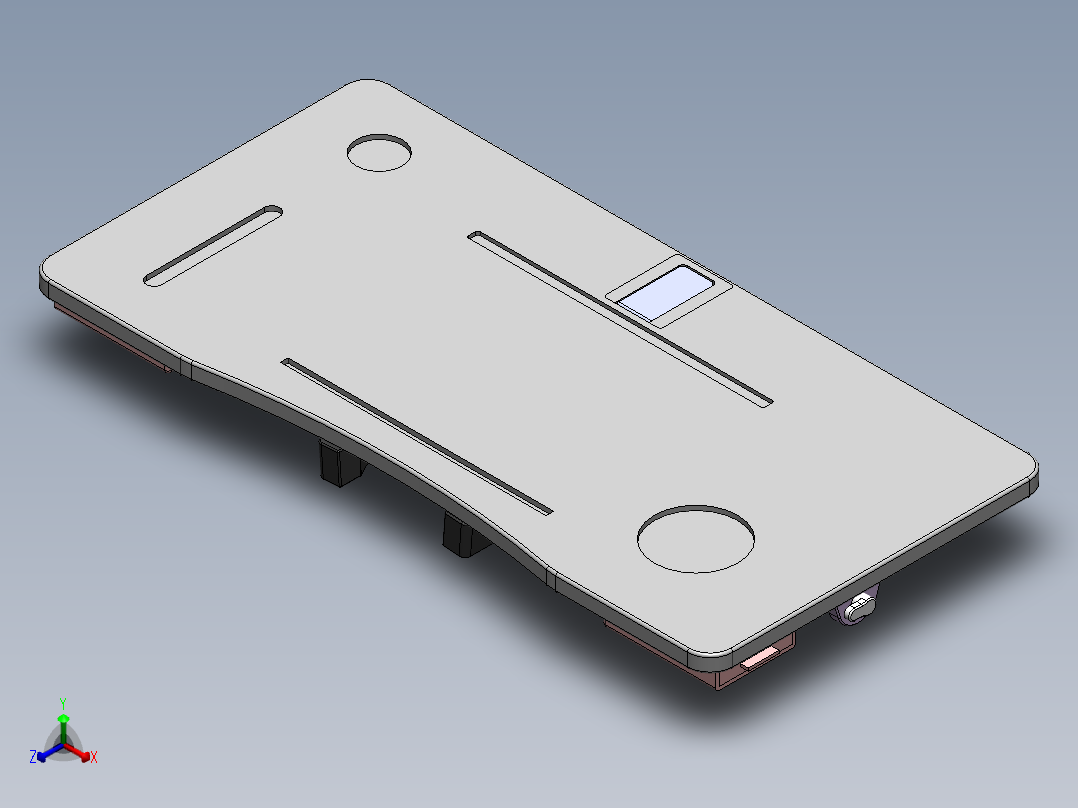 折叠桌装配模型正等轴测图