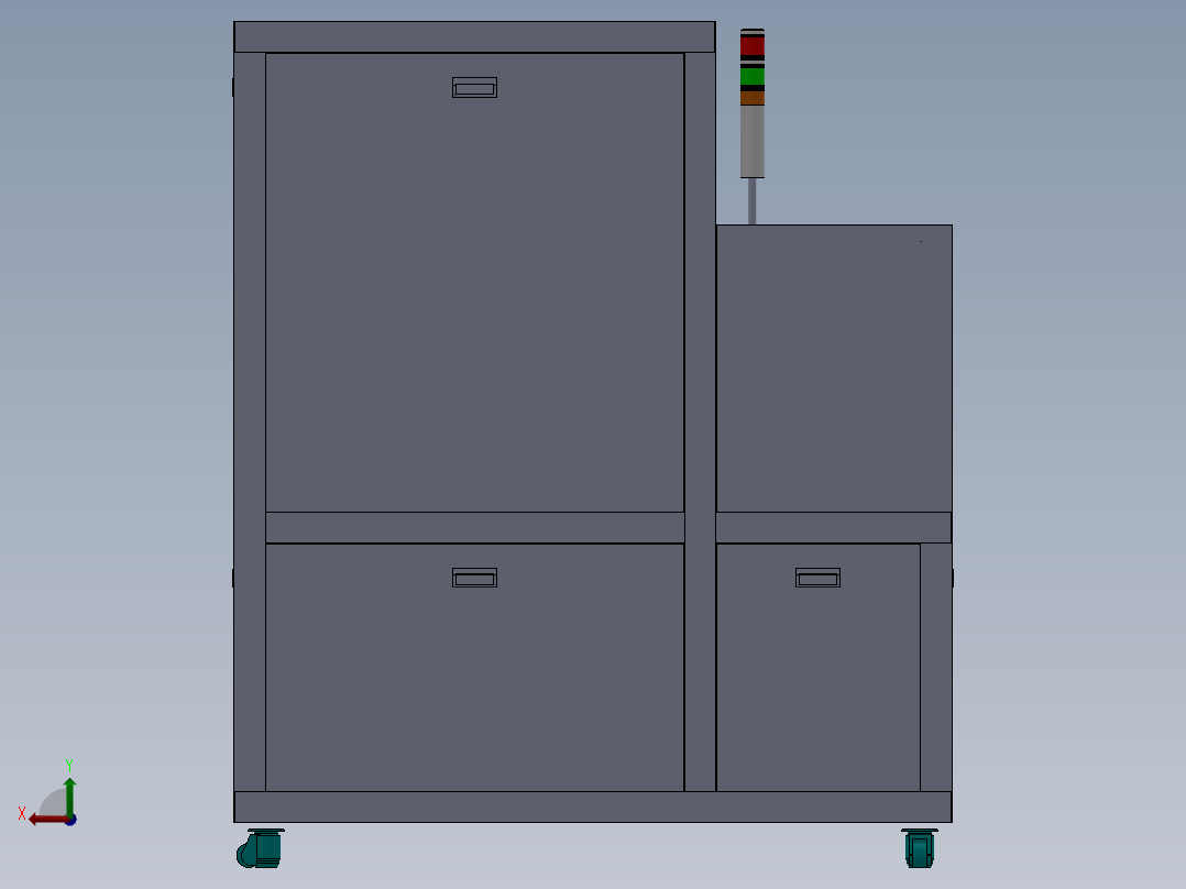 半导体晶圆贴标机后视图