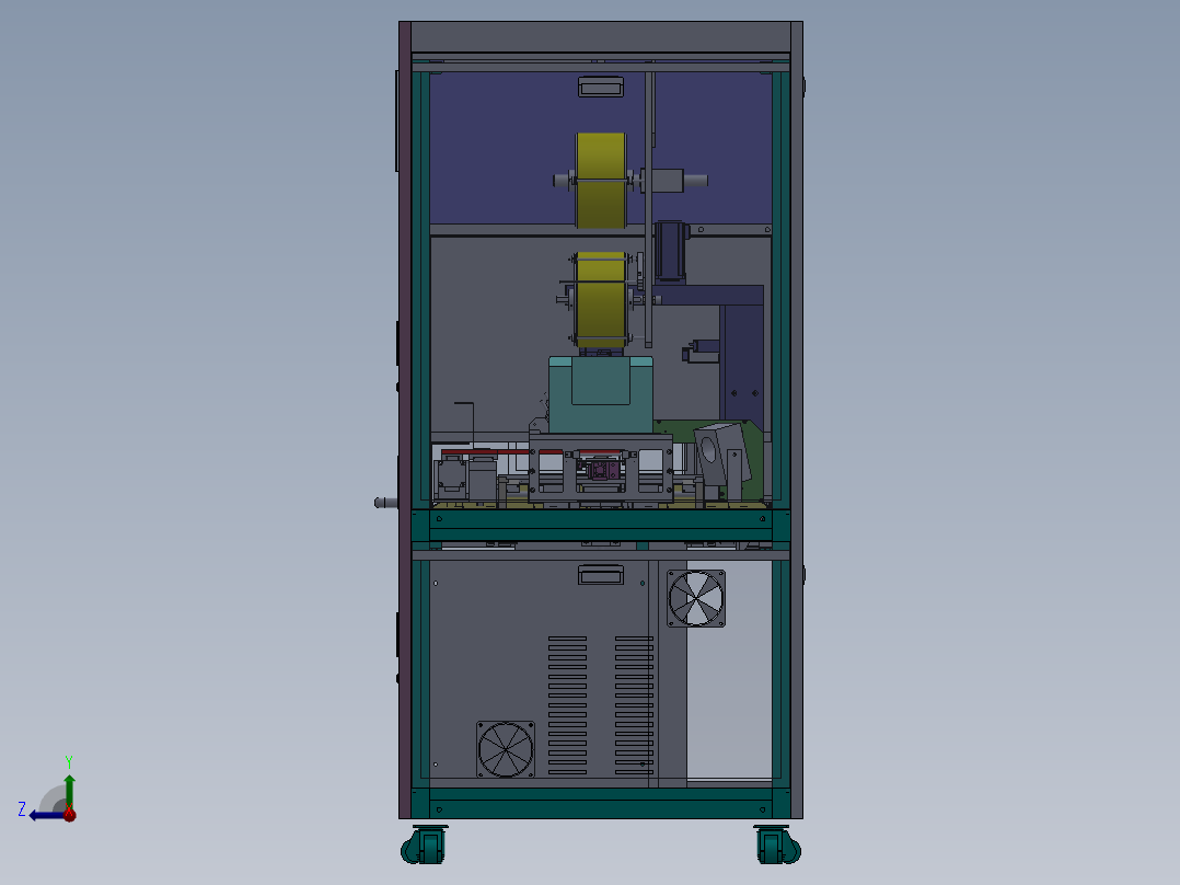半导体晶圆贴标机右视图
