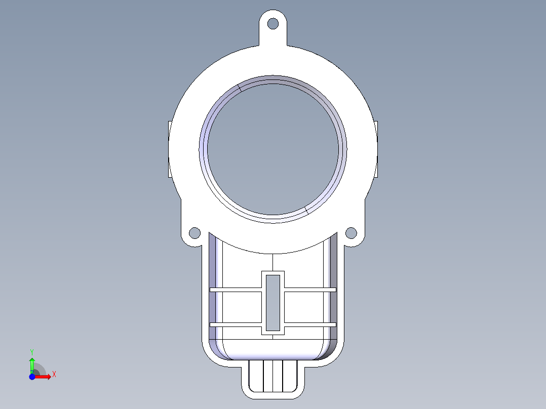 简单机械零件模型前视图