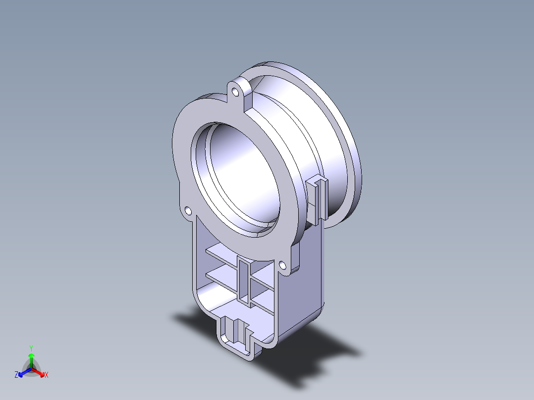 简单机械零件模型正等轴测图