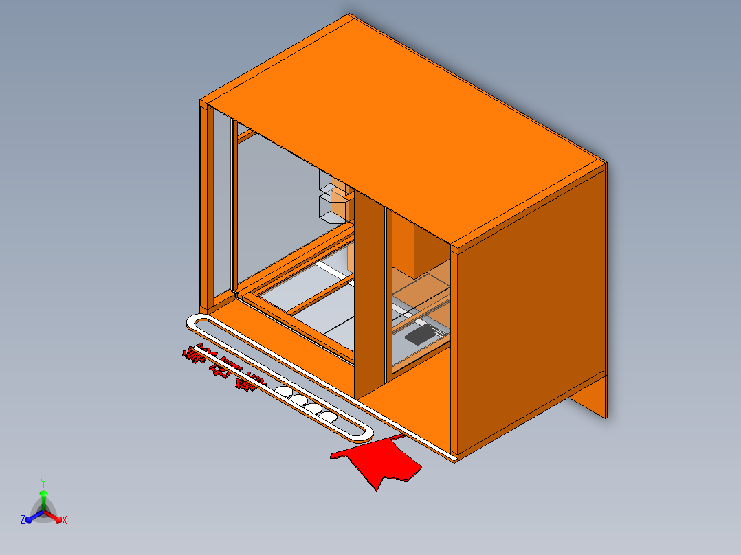 大型应急站展馆前视图