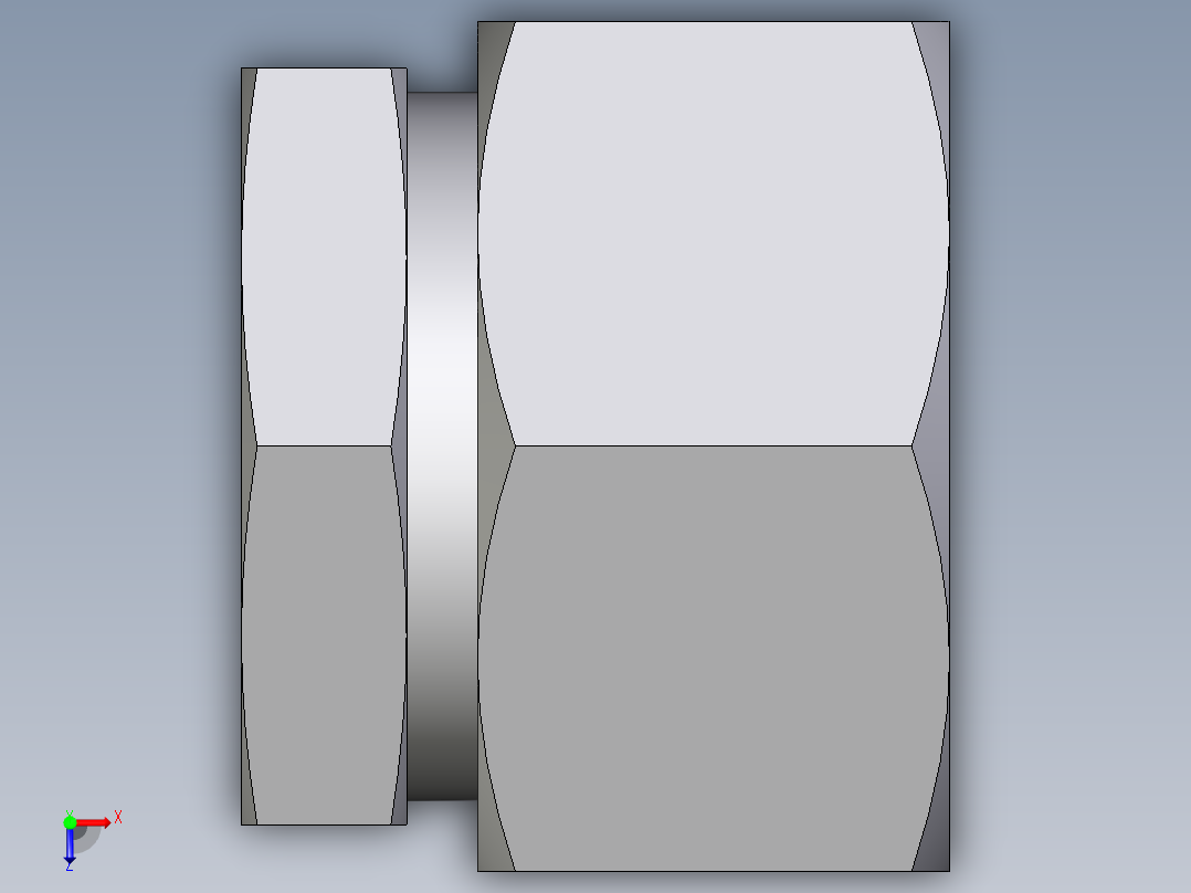 卡套式工业通用硬管接头EO_Blanking_plug_for_tube_ends_ROV22LCF俯视图