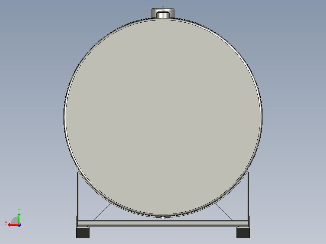500 加仑 DW UL 142 储罐后视图
