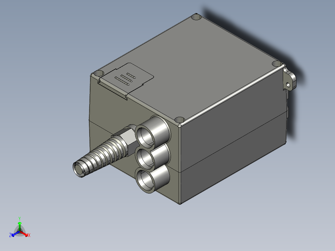 上银线性制动器STEP_LAK2D主视图