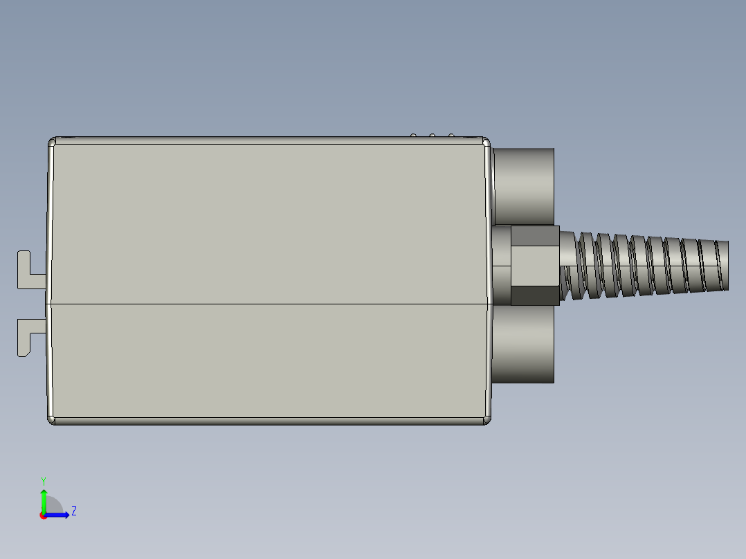 上银线性制动器STEP_LAK2D左视图