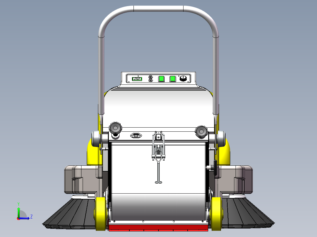 电动手推清扫车左视图
