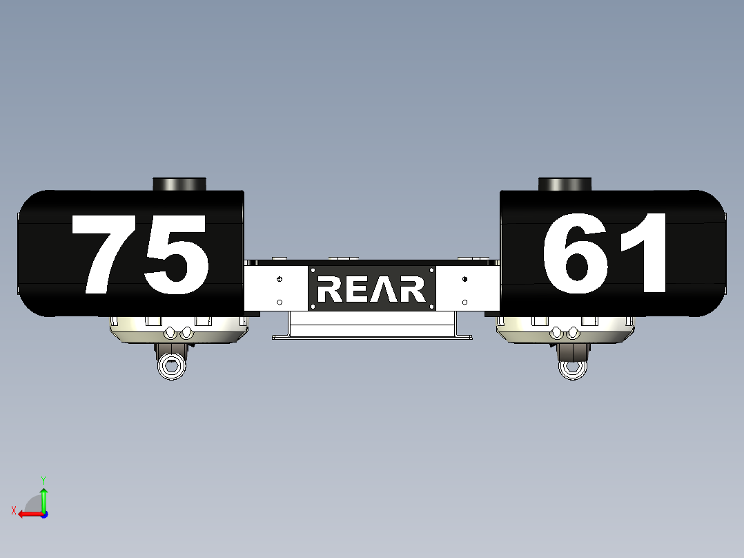 转向驱动器后视图