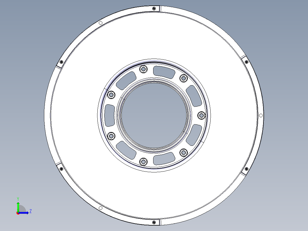 双质量飞轮零部件有限元分析-长弧形弹簧==451321==40左视图