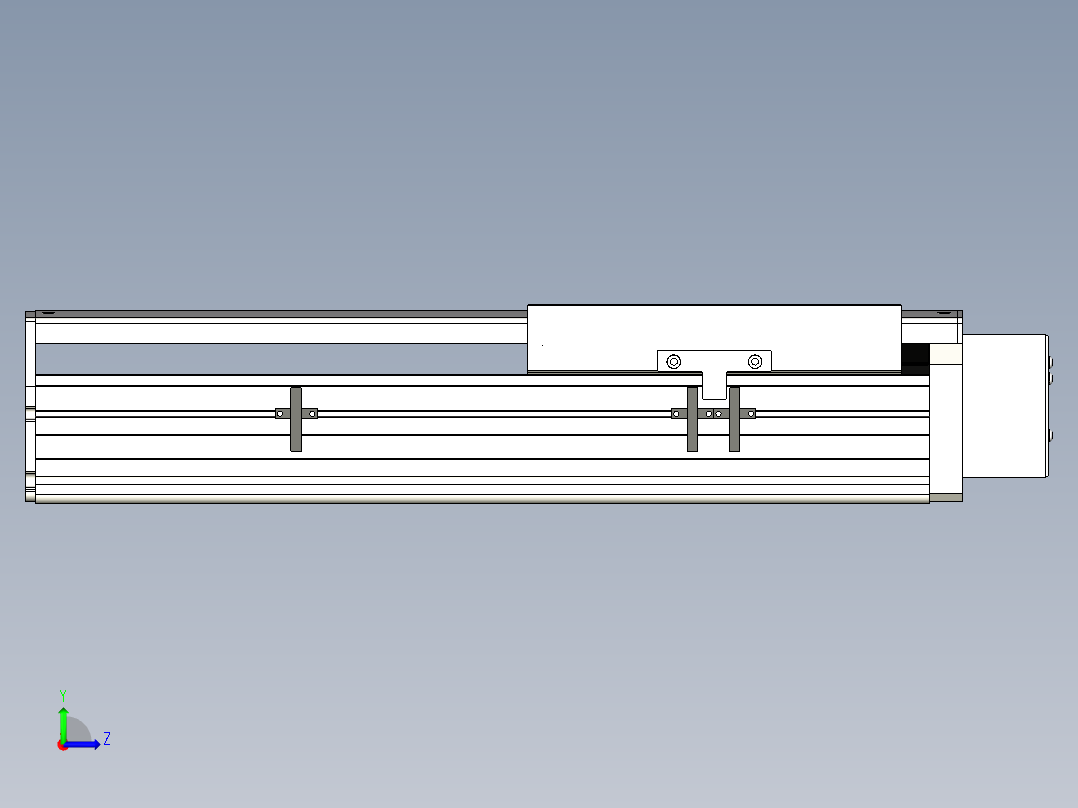 Toyo东佑达直线模组-ETH22-250-BL-750W左视图