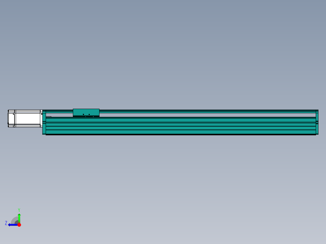 东锦丝杆传动-直线滑台模组DH100-C-L10-S700-BC-O400W-C3右视图