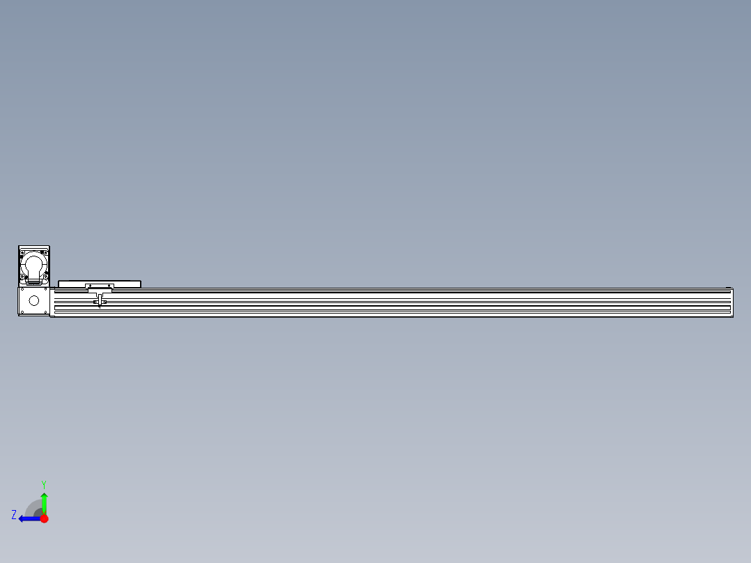 同步带全封闭直线模组TPA-HCB-120D-90-L1200-LU-C-P40-N3右视图