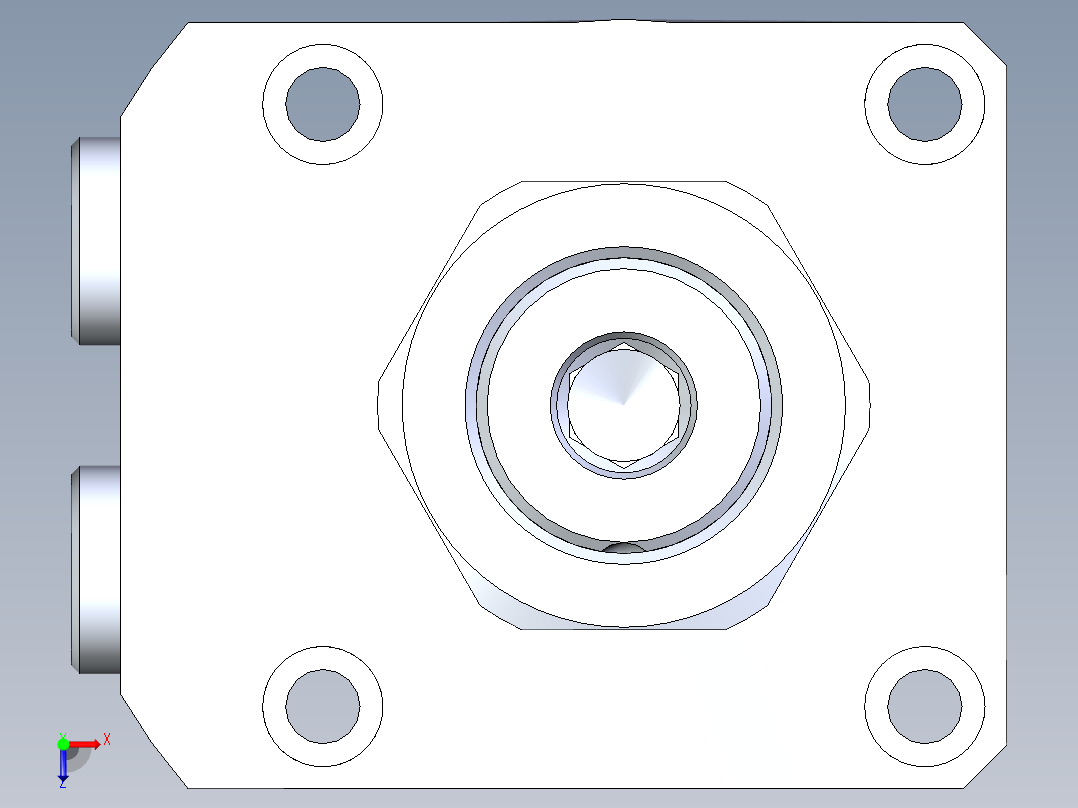 KOSMEKLHA0650-CR-Q35多系列多零件图纸模型俯视图