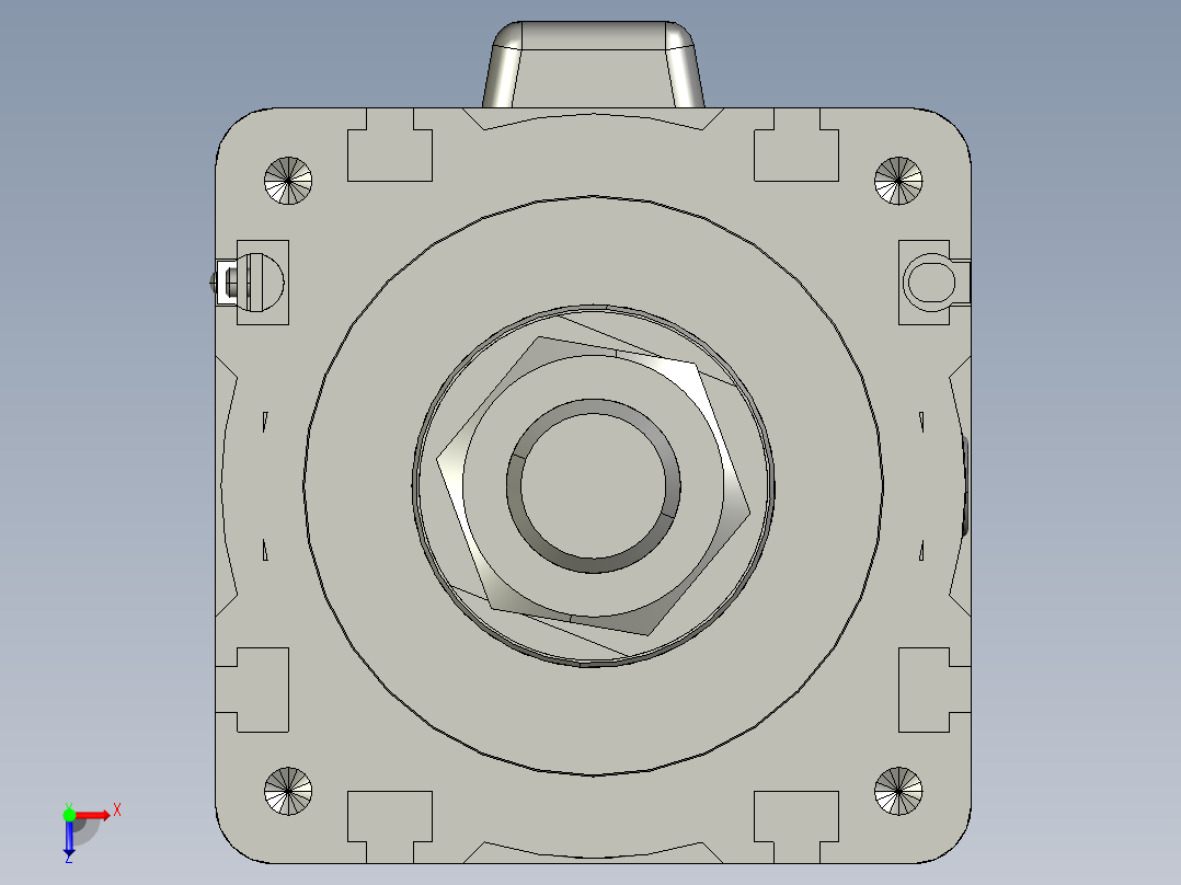 12VZ电动缸-VZ5-S250-BC俯视图