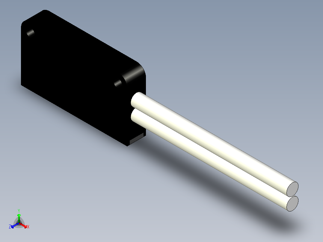 矩阵光纤_漫反射型FR-S14正等轴测图