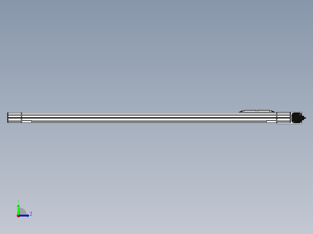 Toyo东佑达直线模组-M65-S-1350-R-M40-C4左视图